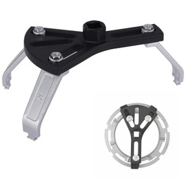 Universal Fuel Pump Removal Tool, Adjustable 5.2" to 7.17" Fuel Lid Tank Cover Ring Tool, 3 Arms, 1/2" Ratchet Drive