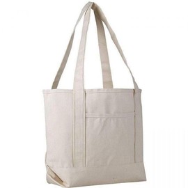 Heavy Duty Wholesale Canvas Beach Tote Bags - Medium - colour: Natural
