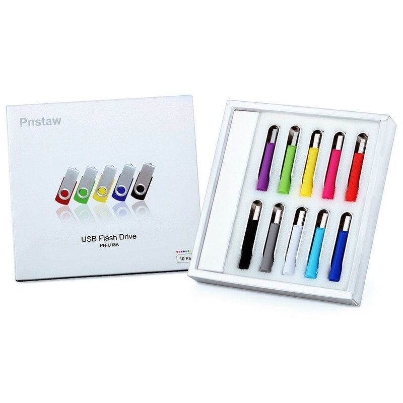 (NOT 512GB) Flash Drive 512MB USB 2.0 10 Pack Swivel