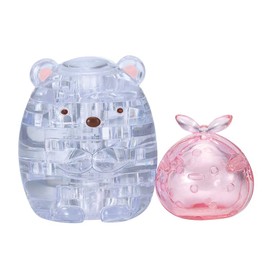 Beverly 50267 17 Piece Crystal Puzzle, Sumikko Gurashi, Polar Bear & Bath Set, Clear