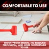 YIYITOOLS 1LB Dead Blow Hammer- Red, Mallet | Machinist Tools