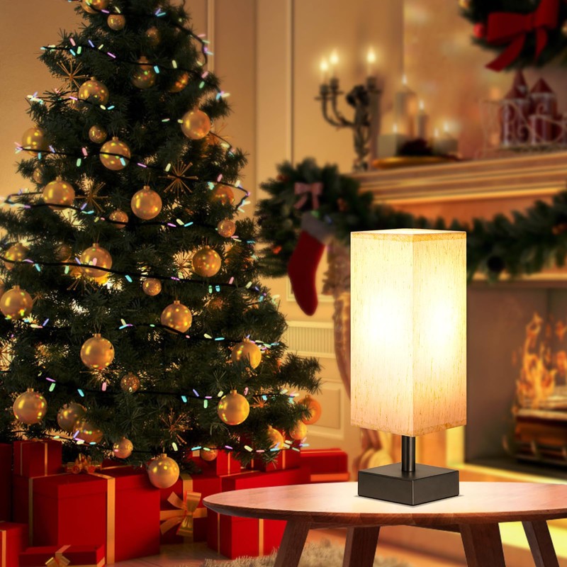 Small Table Lamp for Bedroom - Bedside Lamps for Nightstand,