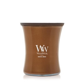 WoodWick Marine Amber Scented Candle, Crackles as it Burns, Precious Metals Collection, Home Décor, Gifting, 9.7oz