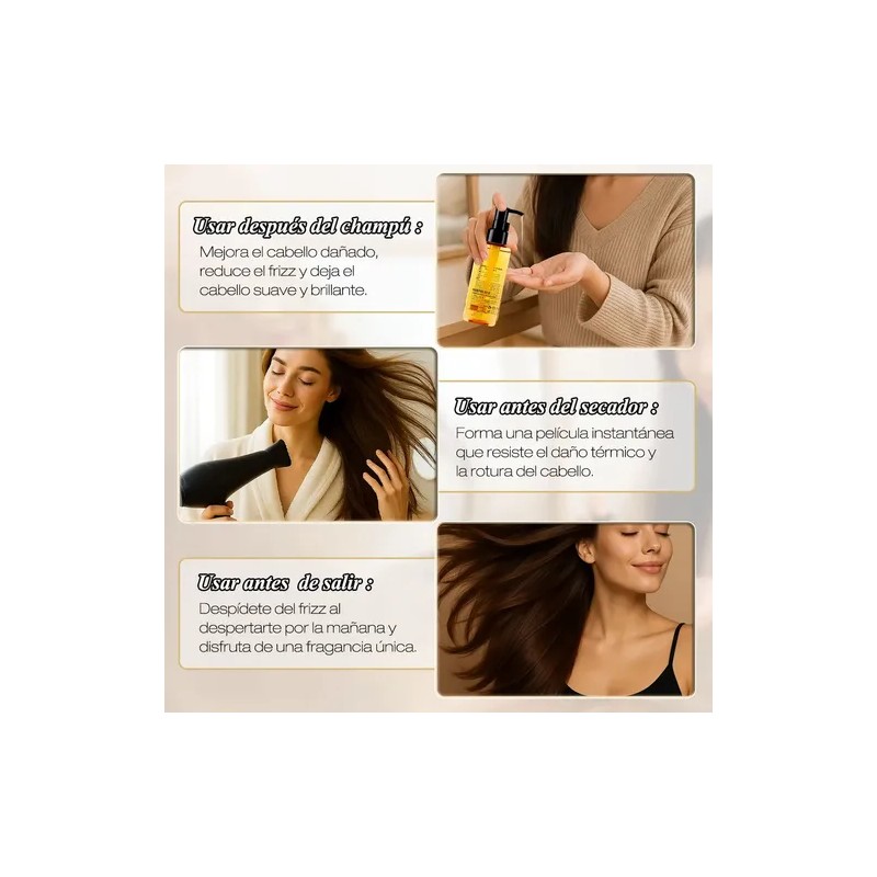 Ayvanna Rver Shampoo Aceite Capilar Para Mejora Las Puntas Secas