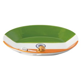 Sunart SAN3589 Funny Dinnerware Plate, Uncle India, Curry Plate, Approx. 9.4 x 7.1 x 2.4 inches (24 x 18 x 6 cm)