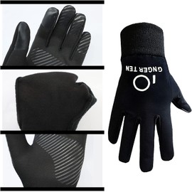 Winter Gloves Kids Boys Girls, Youth Running Biking Bike Warm Soccer Gloves Thermal Touchscreen for Cycling Sports Outdoor(Black,L)