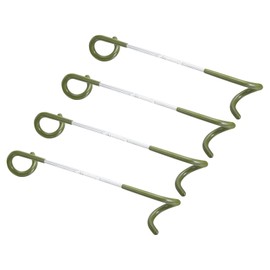 PATIKIL 4 Pack Camping Lantern Hook Hanger Camping Equipment Tent Lamp Hook Pole Hanger for Outdoor Hiking Olive Green