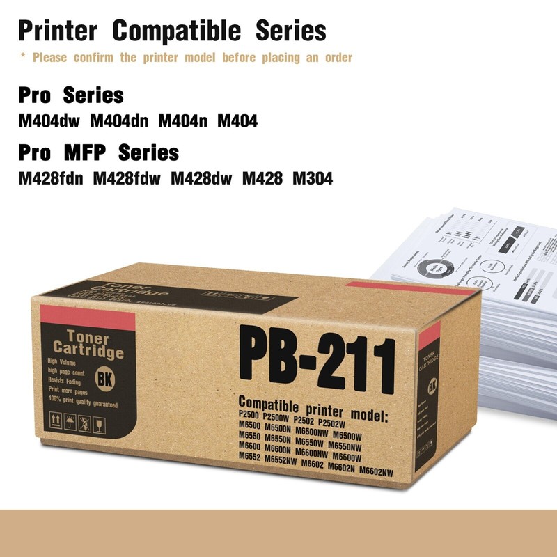 SAOUOT PB-211 Toner Replacement for Pantum M6600 M6550NW M6552NW (Black,