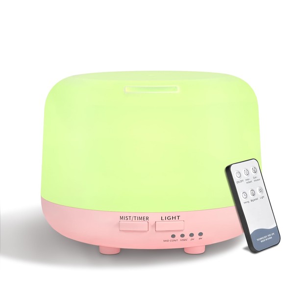 300ML Essential Oil Diffusesrs Remote Control, Aromatherapy Ultrasonic Diffuser, Cool