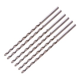 Toolzia Extra Long Twist Drill Bits,6Pcs HSS(High Speed Steel) Drill Bits 6mm Diameter 160mm Length for Hardened Metal Woodwork Plastic aluminum alloy