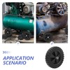 ARTIBETTER 6.2 Inch Rubber Air Compressor Replacement Wheels Quiet Caster