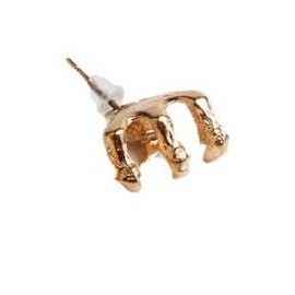 Punk Style Stud Fashion Accessories Gold Dragon Eagle Claw Earrings Pair