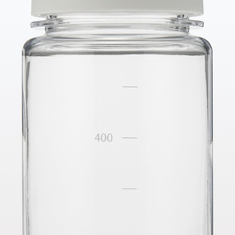 MUJI MDP30A3S Graduated Drink Bottle, Off White, 16.9 fl oz