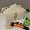 'Protea Exotic Flower' Canvas Wash Bag/Makeup Case (CS00041623)