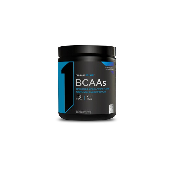 Rule 1 BCAA's (Blue Raspberry 30 Servings) by Rule One Proteins