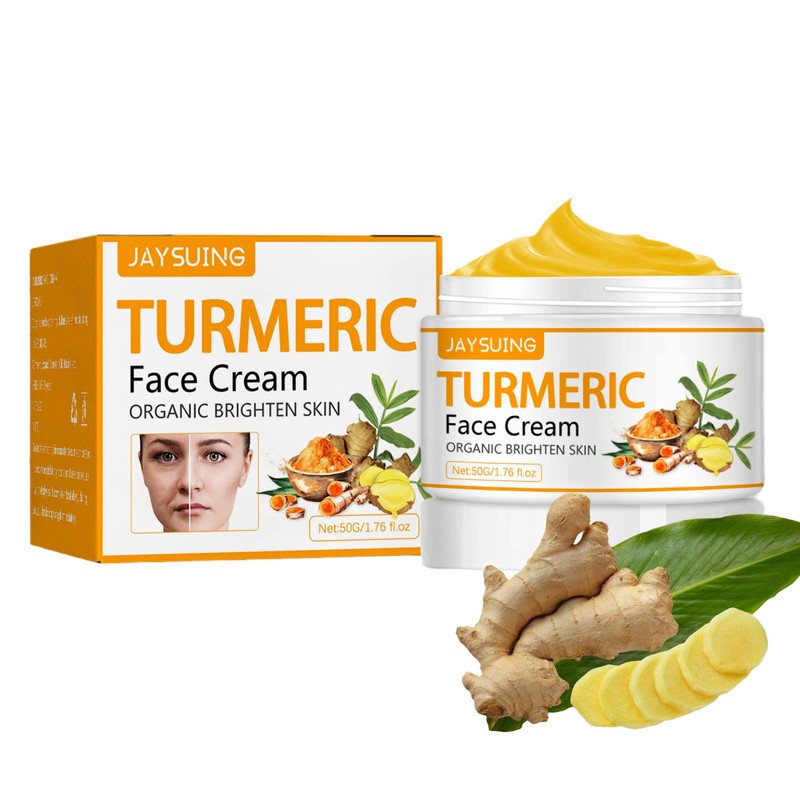Turmeric Firming Whitening Cream, Moisturizer Cream for Face, Remove Wrinkle
