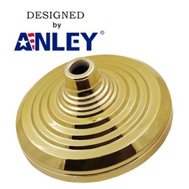 ANLEY Floor Stand Base For Indoor Flagpoles, Compatible with 1.3 Inch, 1.1 Inch and 0.9 Inch Diameter Flag Pole - Gold