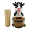 Cow Toothpick Holder Set Decorative Country Kitchen Decor Figurine