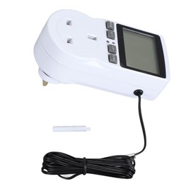 Plug Temperature Controller Outlet Backlit Digital Cooling and Heating Timer Plug with Sensor UK Plug 230V 13A 2900W UK Plug