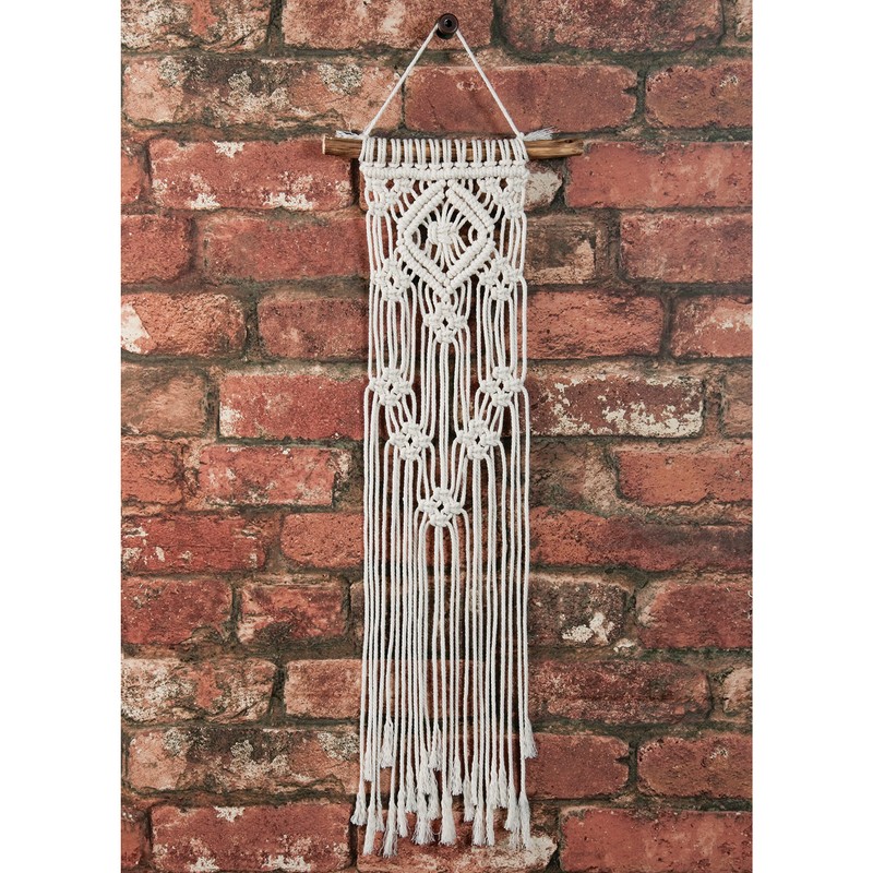 Solid Oak Small Format Macrame Kit-Lacy Squares