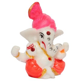 Satre Online and Marketing 3.5" Pheta/Pagdi/Turban Ganesha/Ganpati - Idol/Figurine/Statue/Sculpture