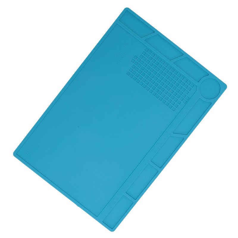 Silicone Soldering Mat with 25cm Scale Prevent Slipping Watch Repair