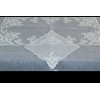 Grantlinen White 72x108" Organza Embroidery Tablecloth 12 Napkins Wedding Bridal