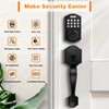 Probrico Fingerprint Keyless Entry Door Lock with Handle, Smart Front