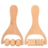 Beavorty 2 Pack Wooden Massage Roller Compact for Feet, Shoulders