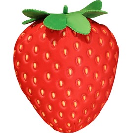 Toddmomy Large Strawberry Plush Pillow Stuffed Animal Cute Food Toy Soft Kawaii Hugging Pillows Fruit Stuff Cuddle Huggable Adorable Plushie Toy for Kids (Strawberry)