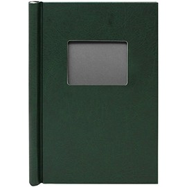 Leather Effect Window Springback Binder A4 Portrait (Green)