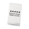 Funny Bathroom Hand Towel Bathroom Towel Would Poop Here Again