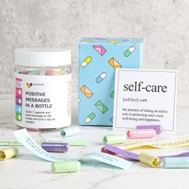 Positive Affirmations Messages in a Bottle（5oz）, Gifts For Women And Men.Motivational Gift,Valentines Day Gifts for Her, Unique Gift.