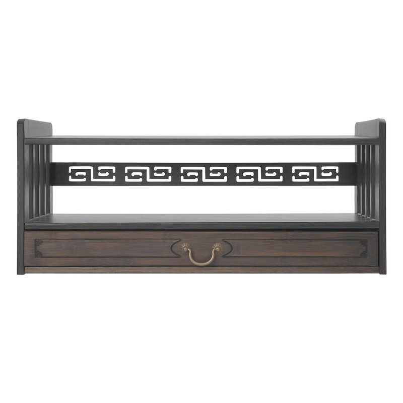 ILWorkTLs Low 3-Tier Meditation Table with Drawer,Bamboo Altar Tables,Puja Desks,Tatami
