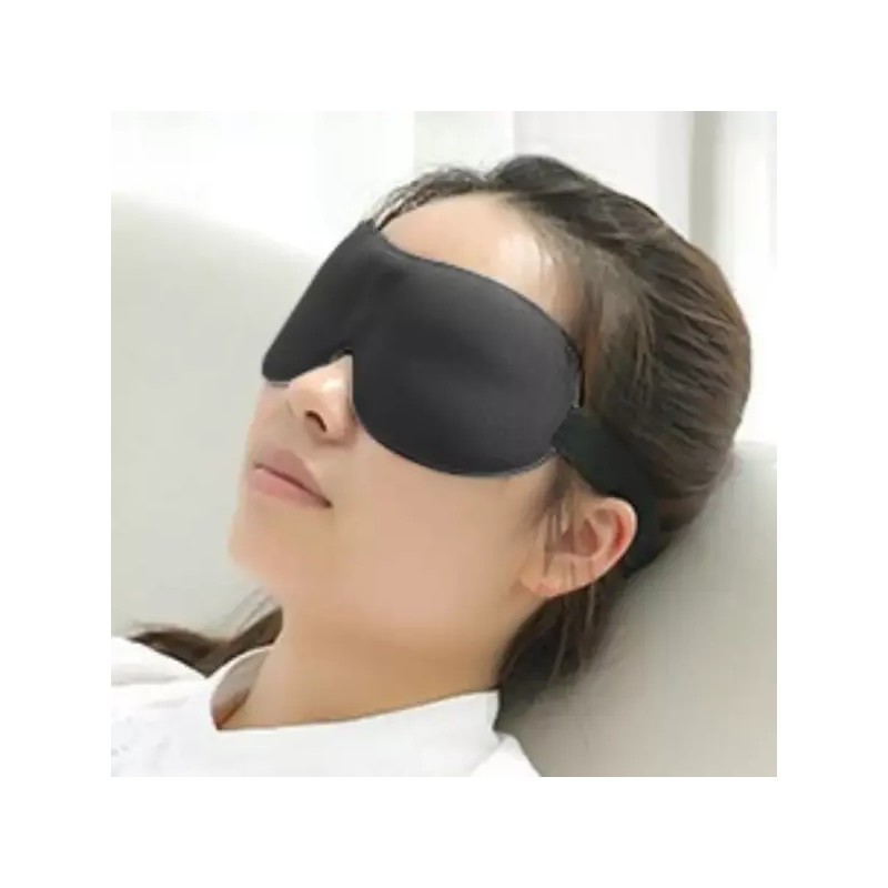 암막아이쿠션 성장호르몬안대 아이쿠션수면안대 눈뜨고잠 [블랙] Black Sleep Mask with Eye