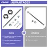 CILOYU 14mm 285mm Mini Bike Rear Axle Nut Kit with