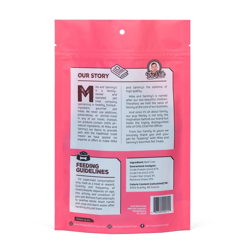 Mika & Sammy's Gourmet Jerky Dog Treats Made in The