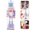 Christmas Nutcracker: Purple Christmas Nutcracker Figure, 25cm Nutcracker Christmas Decorations,