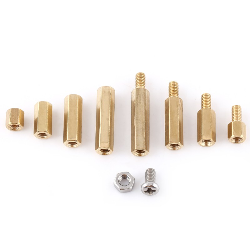 M3 PCB Hex Male Female Brass Threaded Standoffs Screw Nut