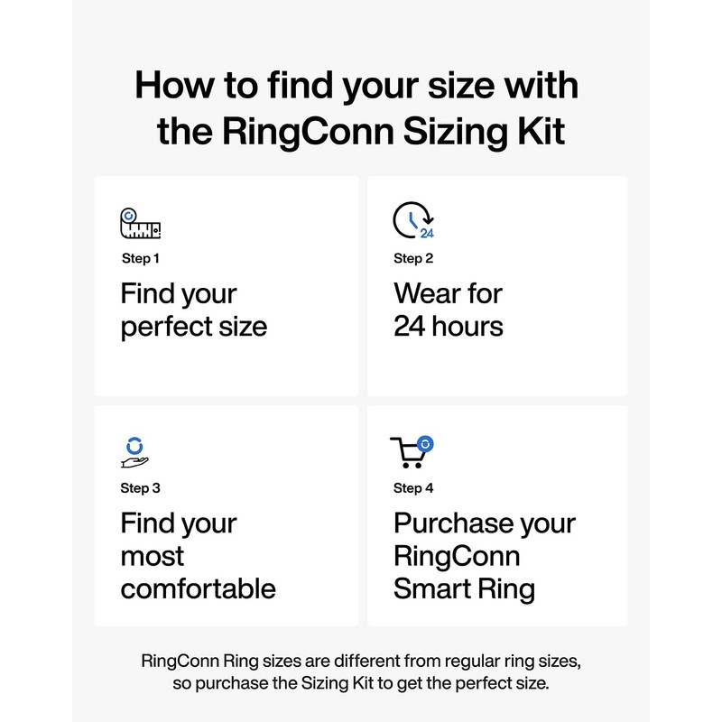 RingConn Gen 2 Air Sizing Kit - Size First Before