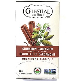 Celestial Seasonings Organics Herbal Tea Cinnamon Cardamom Organic White 6 Count