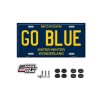 BLVD Go Blue Michigan Metal License Plate College Universities Sport