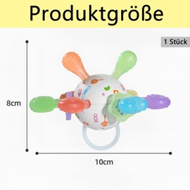 1 Piece Grab Ball for Babies, Teething Toy Baby Toy 6 Months Motor Skills Toy Early Education Toy to Promote Motor Skills and Fine Motor Skills for 0-12 Months
