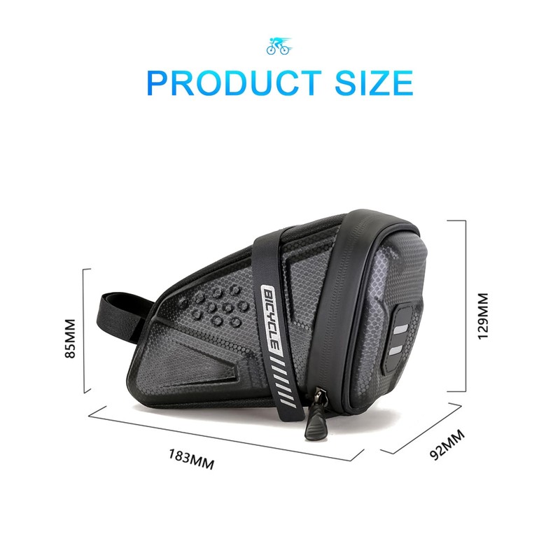 SUBORAWOS Bike Phone Mount Bag EVA Hard Shell Waterproof TPU