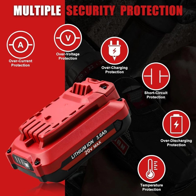 For CRAFTSMAN 2x 20V For Craftsman V20 20Volt MAX 3.0Ah