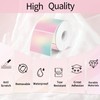 2x2 Inch Square Thermal Sticker Labels, Self-Adhesive Pink Square Direct
