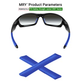 Mryok Replacement Earsocks for Oakley Straight Jacket 2007 Sunglass - Blue