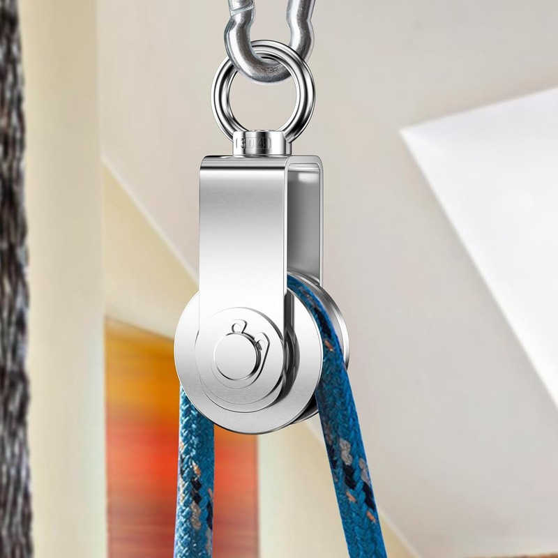 Byttlerom Cable Pulley Wheel Stainless Steel Swivel Pulley Block Silence