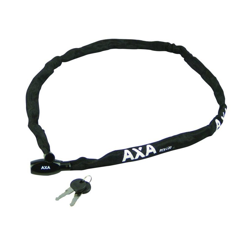 Axa Unisex's Rigid Black Bike Chain Lock, 1200 mm x