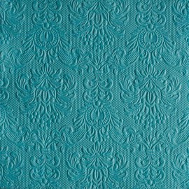 Ambiente - Servietten - Elegance - geprägt - petrol